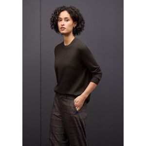 Street One Dames Zachte trui in Bruin, in size: 34