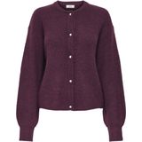 Jacqueline de Yong Vest Jdylumi Life L/s Button Cardiga Knt 15326819 Fig/melange Dames Maat - XL