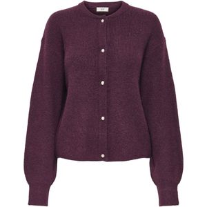 Jacqueline de Yong Vest Jdylumi Life L/s Button Cardiga Knt 15326819 Fig/melange Dames Maat - XL