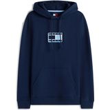 Tommy Hilfiger - Reg Pop - Hoodie - Blauw - Katoen