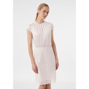 comma - Korte Satijnen Jurk - Zwart