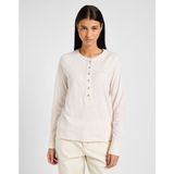 Lee - Henley - Dames T-shirt - Lange Mouwen - Gestreept Patroon