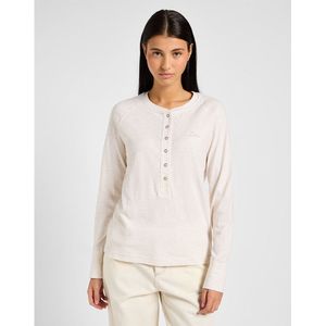 Lee - Henley - Dames T-shirt - Lange Mouwen - Gestreept Patroon