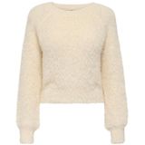 ONLY - ONLLULU LS RIB SHORT O-NECK CC KNT - Dames - Gebreide Pullover