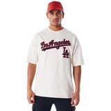 New Era Mlb Rib Infill Los Angeles Dodgers T-shirt Met Korte Mouwen Wit L Man