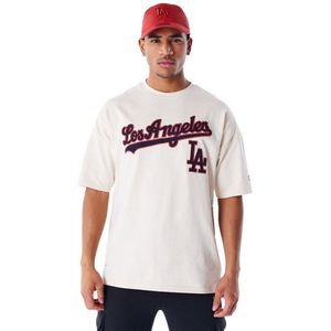 New Era Mlb Rib Infill Los Angeles Dodgers T-shirt Met Korte Mouwen Wit L Man