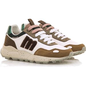 Mustang - 60885 - Klimschoenen - Wit - Plat - Veters - Casual