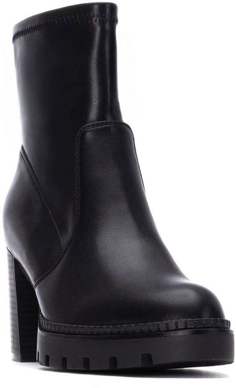 Xti - 14452501-NEGRO - Enkellaarsjes - Zwart - Hakhoogte 5 tot 8 cm - Ritssluiting - Casual