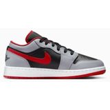 Nike - Air Jordan 1 Low - Heren Sneaker - Zwart/Rood/Grijs