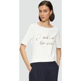 s.Oliver BLACK LABEL - T-shirt - Effen - Mix van Katoen en Elastaan