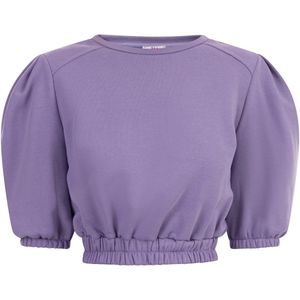 myMo - Sweatshirt - Zacht - Made in Italy - Cropped Model - Pofmouwen