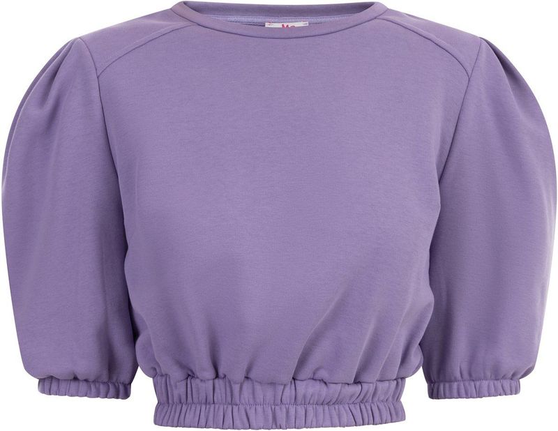 myMo - Sweatshirt - Zacht - Made in Italy - Cropped Model - Pofmouwen