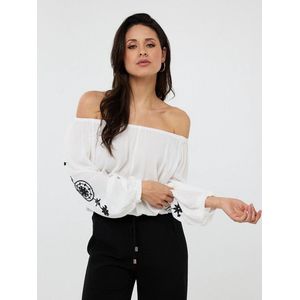 Blouse - Smock - Crinkle - Borduursel