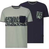 Babista - RIGATULI - T-shirts - Groen - Set van 2