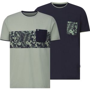 Babista - RIGATULI - T-shirts - Groen - Set van 2