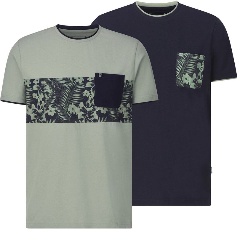 Babista - RIGATULI - T-shirts - Groen - Set van 2