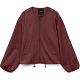 Vero Moda - Vmtilika Ls Brushed Jacket - Jas - Syrah/melange - Dames