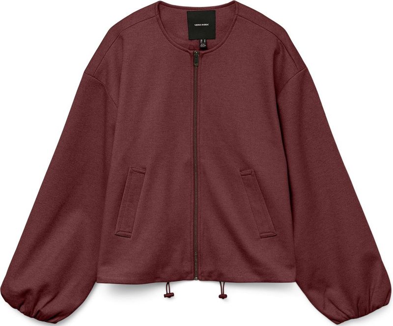 Vero Moda - Vmtilika Ls Brushed Jacket - Jas - Syrah/melange - Dames