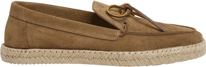 Altea - Moderne Espadrilles - Suède - Zwart - Leer