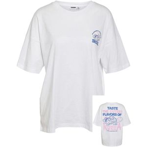 Noisy May - Nmida Ramen - T-shirt - Bright White/Korean Seoul - Dames