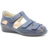 Finn Comfort - FUNEN - Sandaal - Blauw - Leer - Wijdte F