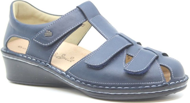 Finn Comfort - FUNEN - Sandaal - Blauw - Leer - Wijdte F