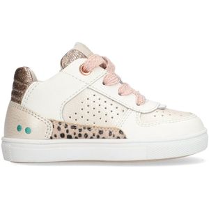 BunniesJR - Loran Louw - Veterschoenen - Neutraal - Met Roze Glitterveters