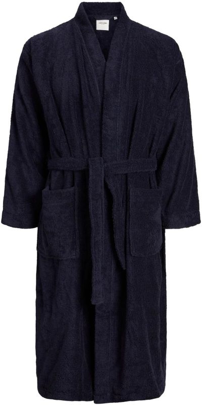 Jack & Jones - JACSOLID BATHROBE - Badjas - Donkerblauw - Heren