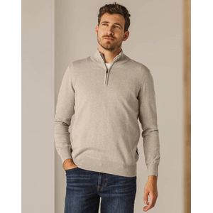 State Of Art Half Zip Trui Oak Ecru - Heren - Pullovers