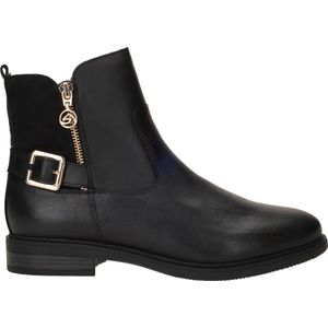 Remonte - Artikel D1U71 - Enkellaarsjes - Zwart - Leer