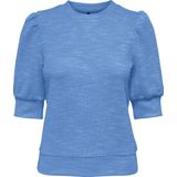 T-shirt - Blauw - 70% Polyester - 25% Viscose - 5% Elastaan