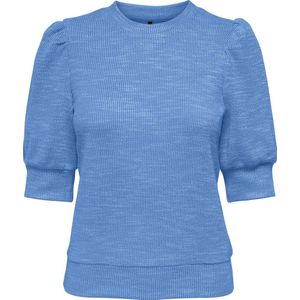 T-shirt - Blauw - 70% Polyester - 25% Viscose - 5% Elastaan