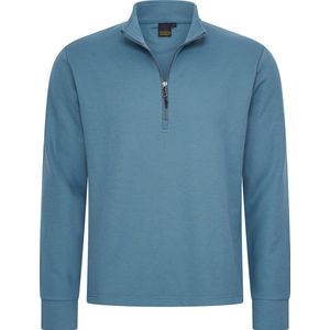 Stijlvolle herenpolo met lange mouwen - Hemelsblauw - M