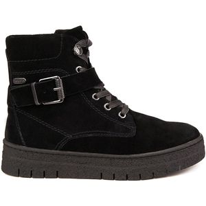 Marco Tozzi - ZLN 0531 - Enkellaarsjes - Zwart - Echt Lederen - Casual Sports Hiking