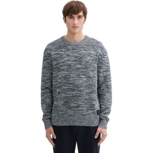 TOM TAILOR Denim heren trui, 36855 - Navy Sea Foam Mouline, XL