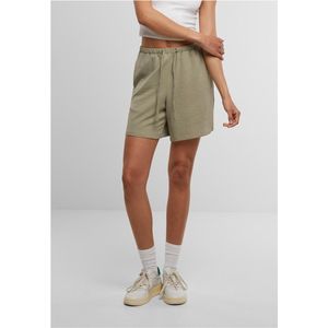 Urban Classics - Structured - Damesshort - Katoen - Hoge Taille - Zwart