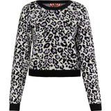 myMo ROCKS Trui 'Ucy'  lichtlila / zwart / wit