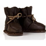 Bernardino - Babyslofjes - Donkerbruin - Lamsvel en Wol