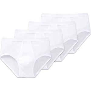 SCHIESSER - Slip Original Classics - Verpakking van 4 - Heren - Dubbele Ribkwaliteit van Katoen