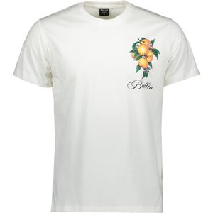 Ballin - T-shirt - Off White - Korte Mouwen - Ronde Hals - Grafische Print