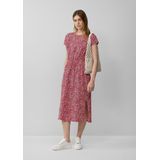 s.Oliver - Jurk - Grenadine/Wit - Jersey - 3/4 Lengte