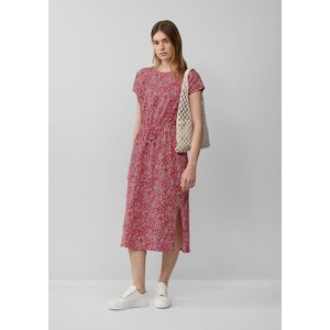 s.Oliver - Jurk - Grenadine/Wit - Jersey - 3/4 Lengte