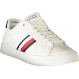 Tommy Hilfiger - Sneakers - Wit - Leren - Met Groene Accenten