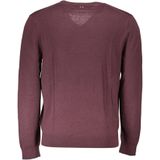 Napapijri - Tijdloze Roze Wollen V-hals Trui - Heren