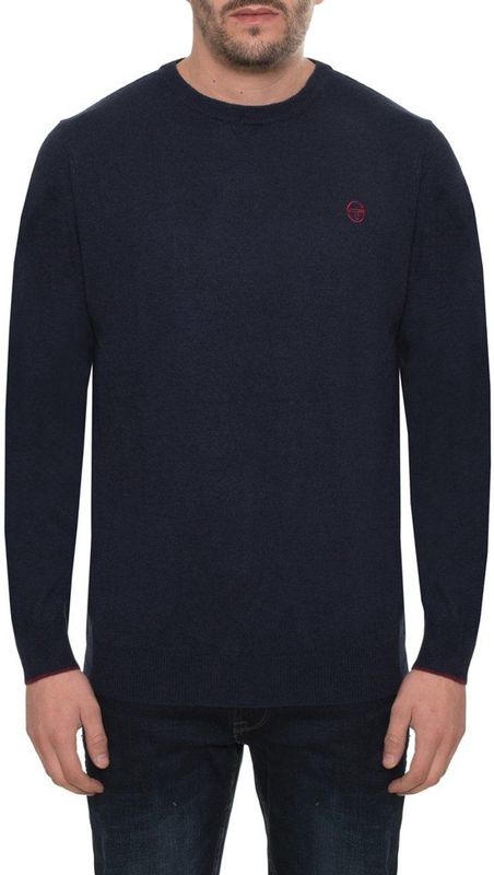 Sergio Tacchini - Ronde Hals Trui - Wolmix - Klassieke Breisels
