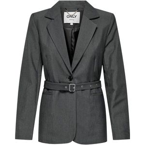 ONLMARION L/S Mel Belt Blazer TLR, dark grey melange, 38