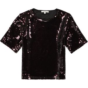 Garcia T-shirt T Shirt Met Pailletten K50032 5417 Scarlet Oak Dames Maat - XS
