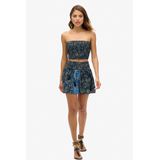 Superdry - St Tropez Paisley - Korte Rok - Met Gerimpelde Tailleband - Botanische Print