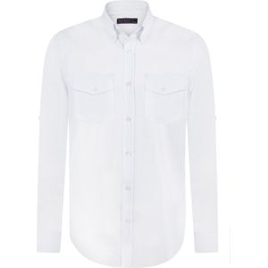 Felix Hardy - Linnen Katoen Blend Shirt - Overhemd - Wit