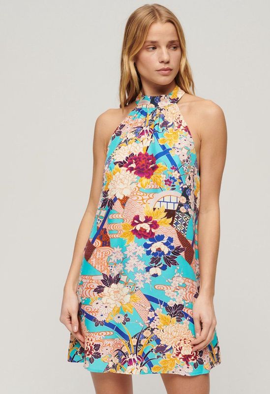 Superdry - Mouwloze Korte Jurk - Bedrukt